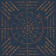 © longquattro - Abstract runes colorful pattern