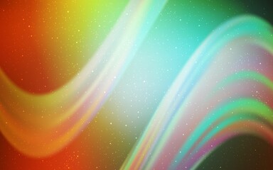 Poster - Light Green, Yellow vector pattern with night sky stars.