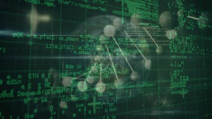 Poster - Animation of data processing over dna chains in green space