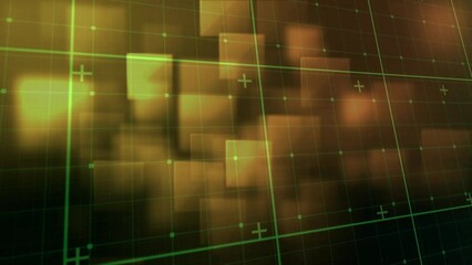 Poster - Animation of markers over screens and grid background