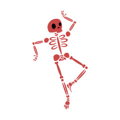 Wall Mural - funny skeleton icon