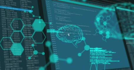 Poster - Animation of brains over data processing