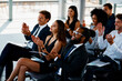 © Lyndon Stratford/peopleimages.com - That deserves a round of applause. Cropped shot of a group of young businesspeople applauding during a seminar in the conference room.