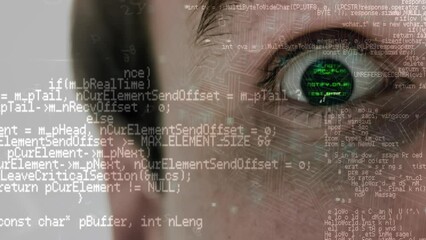 Poster - Animation of data processing over eye