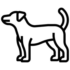 Wall Mural - DOG line icon