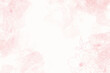 pink watercolor splash background with line art poeny