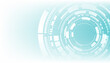 © Chor muang - Blue white abstract technology background.Technology design.White and blue circle background.