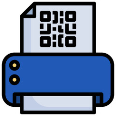 PRINTER filled outline icon