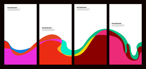 Fototapete - Abstract liquid and fluid abstract shape for brochure design template