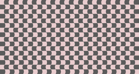 Sticker - Optical illusion. Distorted chessboard