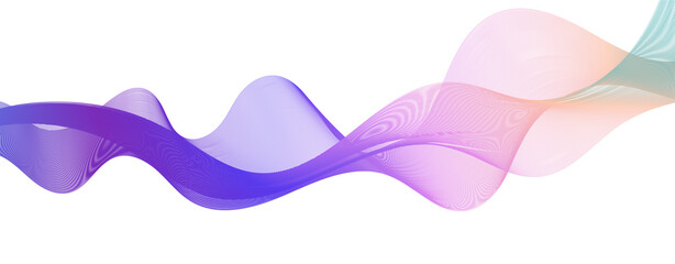 Canvas Print - Fluid 3d background with smooth lines