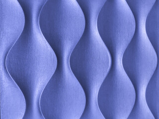 Wall Mural - texture of violet abstract wooden background with corrugated pattern. navy blue 3d interior decorati