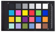 Color checkerboard passport. Chipchart for color calibration. White balance and accurate color card for stills and video