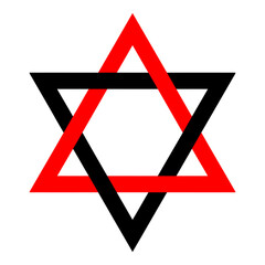 Poster - Multicolor Star of David Clipart 8