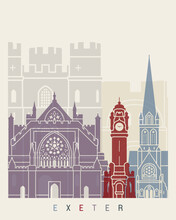 Exeter Skyline Poster