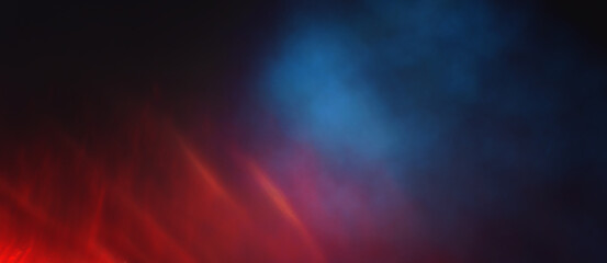 Wall Mural - abstract red, blue and black defocused background. bokeh lights