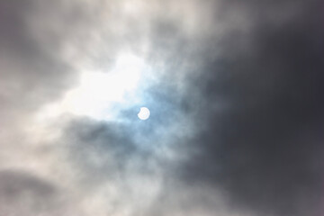 Wall Mural - Partial phase of Solar Eclipse