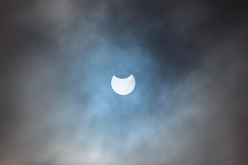 Wall Mural - Maximum Phase of Partial Solar Eclipse 