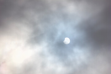 Wall Mural - Partial phase of Solar Eclipse