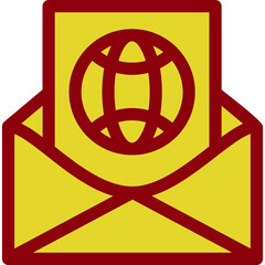 Sticker - World Letter Icon