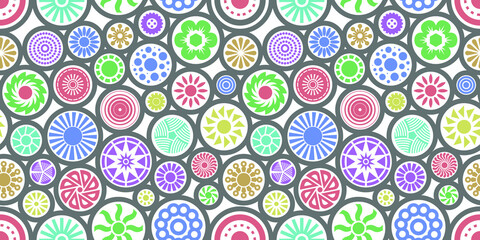 Sticker - Abstract seamless pattern. Vector illustration