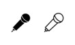 © avaicon - Microphone icon vector. karaoke sign and symbol