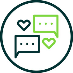 Sticker - Love Chat Icon