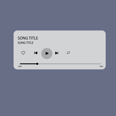 template music player for handphone. Music player pop up spotify. Notification playing song, UI UX design interface. Youtube, iphone, resso. 