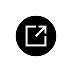 Poster - External link icon in black round