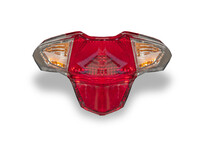 Motorcycle Taillights On A White Background