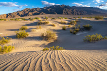 Sand Dunes In Death Valley, Eastern California, Mojave Desert, USA.