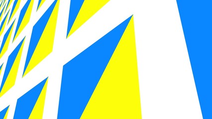 Poster - Pattern of yellow-blue squares. Decoration or background.