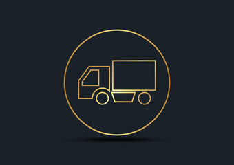 Wall Mural - Abstract background of Truck,Gold color,vector illustrations