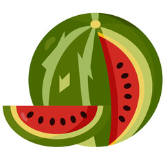 Water Melon flat icon