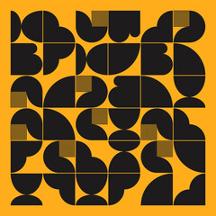 Aufkleber - bauhaus aesthetics graphics art made vector geometric shapes and abstract forms
