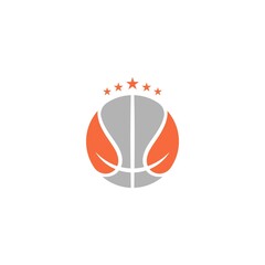 Wall Mural - Basketball icon logo design illustration template