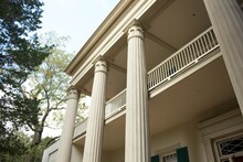 Front Facade Of The Hermitage, Home Of President Andrew Jackson, In Nashville, Tennessee