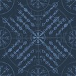 © longquattro - Abstract runes colorful banner