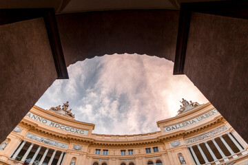 Wall Mural - Exterior view of Galleria Umberto I, a public shopping gallery in Naples, Italy