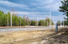 Photo Construction Of A New Railway Line