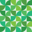 Mid century modern geometric shapes seamless pattern in lime green, emerald green and teal. 
For web site background, wallpaper, home décor and textile