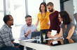 © T Hinrichsen/peopleimages.com - Making sure his ideas are properly communicated. Cropped shot of a group of businesspeople in a meeting.