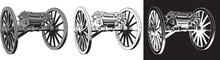 Vector Image Of An Old Machine Gun From The Late 18th Century