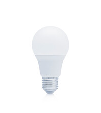 LED Light Bulb Isolated On White Background, Energy Efficient Light Bulb