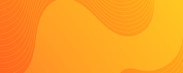 Poster - modern colorful gradient background with wave lines
