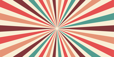 Poster - abstract stylish retro vintage era line frame illustration 1970 shapes vector style stripes background poster design graphic