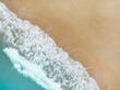 © SASITHORN - Summer background of water wave on the beach,top view image