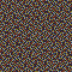 Poster - Small colored tiles on a black background. Vector seamless tiling of small mosaic elements.