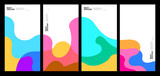 Fototapeta Młodzieżowe - Vector Illustration colorful liquid and fluid abstract for banner template
