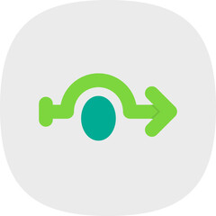 Sticker - Jump Arrow Icon